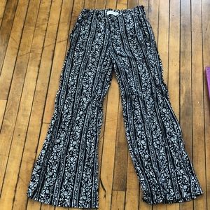 Flared bottom dress pants